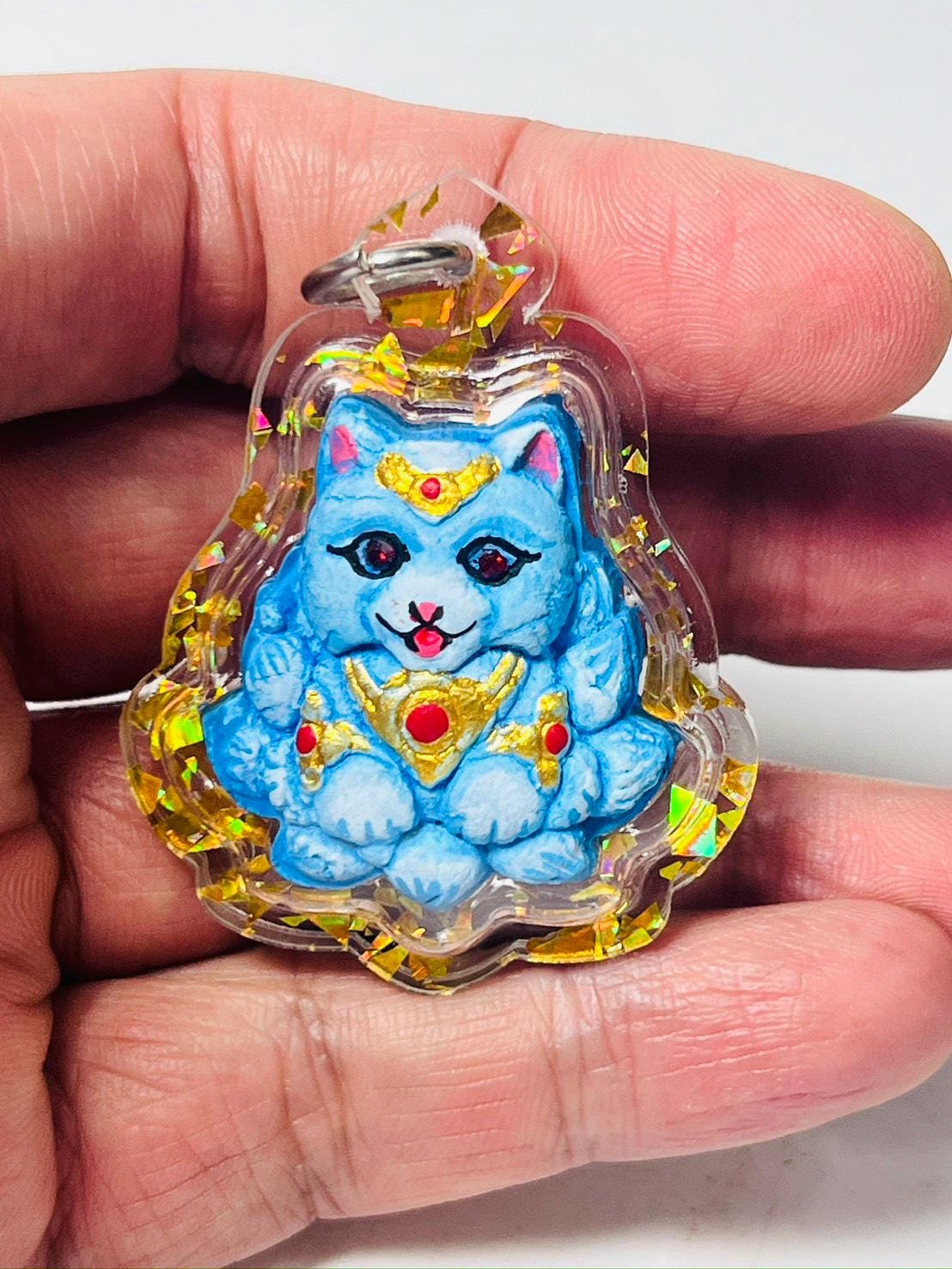 F*8様 〔⭐︎希少⭐︎〕【真金霊神チタン十寶祓＋マズプラズマ】+クリスタル台座 Nine Tails Fox Amulet – Thai Love Locket, Blessed Talisman - Etsy