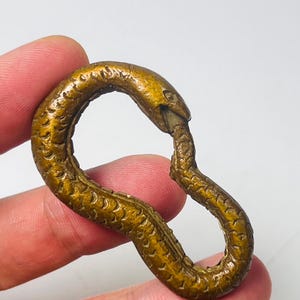 Ouroboros Naga Ring, Heiliges thailändisches Amulett aus dem Kham Chanod Wald, Gesegnete Schlange, spirituelle Einheit