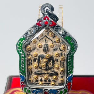 Khun Paen Prai Kuman Amulet LP Tim Gold Takrut Charm Thai Talisman Love Attraction Wealth Rare Occult Magic pendant