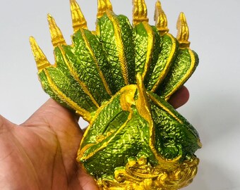 7頭のナーガ像：手描きのタイの蛇のお守り - Etsy 日本