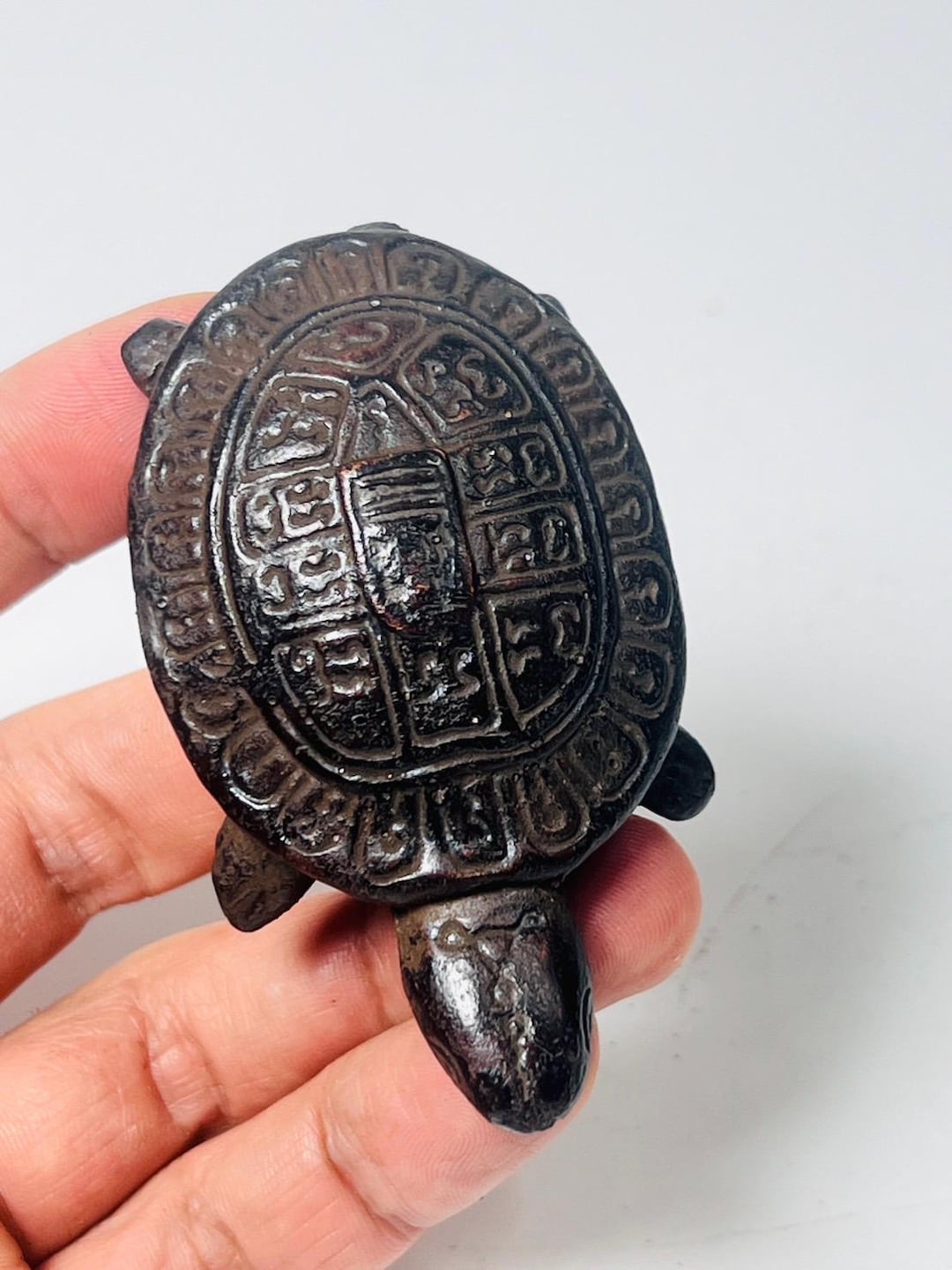 Turtle Boon Wealth Turtle Thai Amulet: Lp Boon, Somdej Jaosua Yant, Sacred Herbs - Etsy