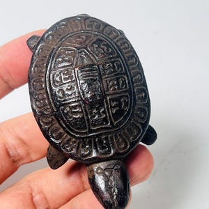 Wealth Turtle Thai Amulet: Lp Boon, Somdej Jaosua Yant, Sacred Herbs