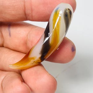 Rare LEKLAI Tiger Fang Glass | Natural Magic Kaew Amulet | Lucky Charm Wealth & Protection