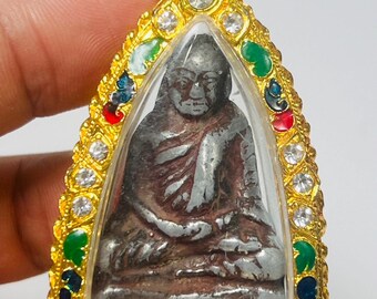 Luang Pho Ngern Silver Amulet | Wat Bang Klan, 1971 Thai Bud - Etsy