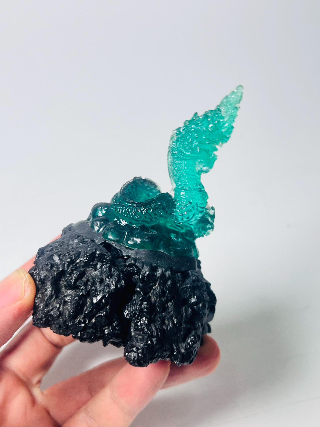 Green Naga Dragon Amulet – Sacred Thai Leklai Serpent Statue - Etsy