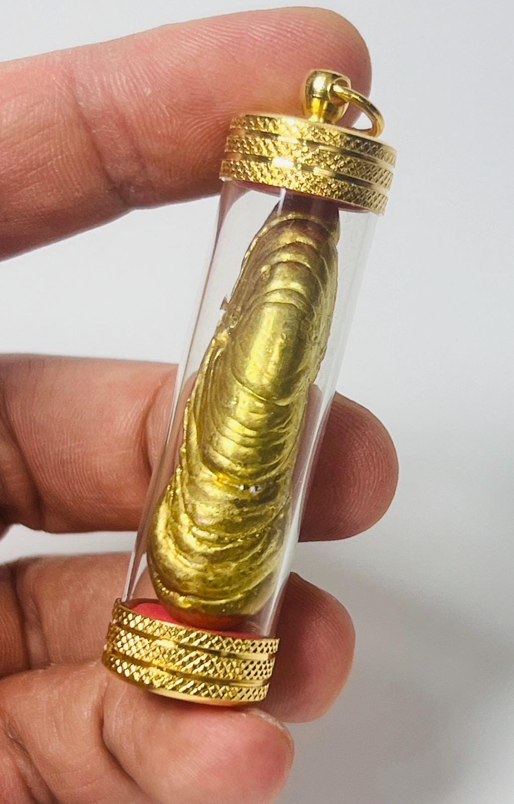 Gold Leklai Thai Amulet: Sacred Elemental Beads for Luck & Protection