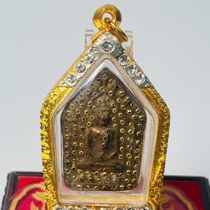 Khun Paen Prai Kuman Amulet LP Tim Gold Takrut Charm Thai Talisman Love Attraction Wealth Rare Occult Magic