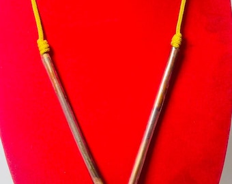 Amuleto doble Takrut – Luang Pu Chiam Protección gemela sagrada, talismán de la suerte