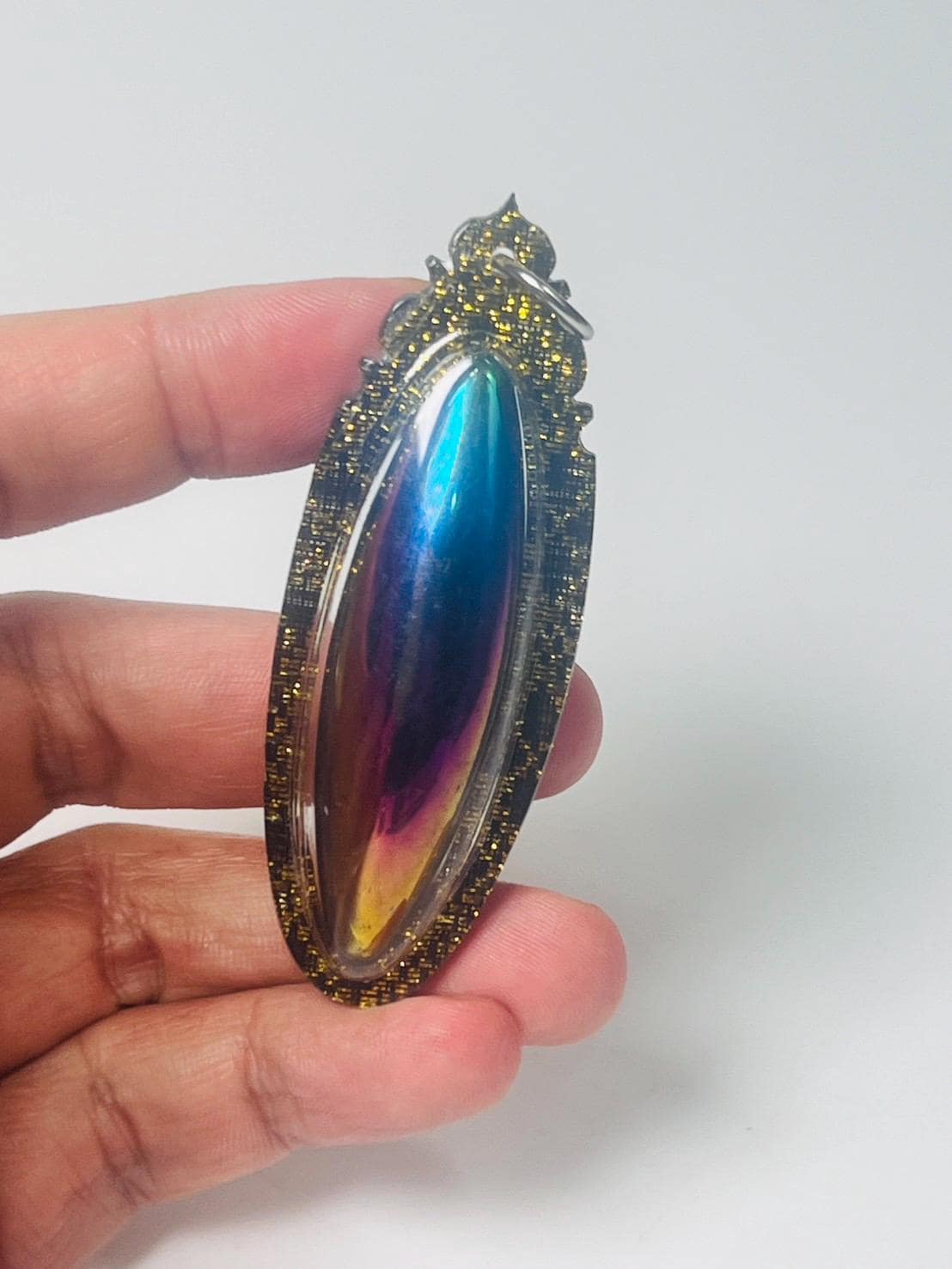 Rainbow Lek Lai Amulet: Emerald Thai Buddha Relic, Sacred Cave