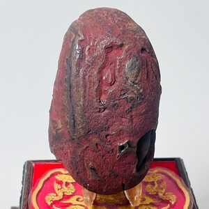 Most powerful Natural Black Naga Heart Stone Leklai Khong River Amulet for Wealth Luck Protection Thai Spiritual Talisman sacred Rare
