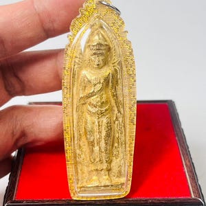Phra Ruang Gold Leklai Magic top AMULET energy Lucky wealth Healing Mountain Cave wealth energy buddhist Lucky wealth heal