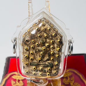 Khun Paen Thai Flag Amulet LP Tim Yantra Back Handmade Script Waterproof Talisman Love Luck Wealth Thai Charm waterproof pendant