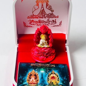 3D Phra Pidta Naga Amulet: Bronze Buddhist Art Talisman