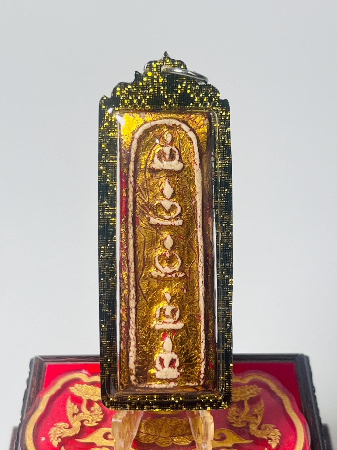 Rare 5 Buddha Phra Somdej Amulet: Gold Leaf Thai Talisman - Etsy