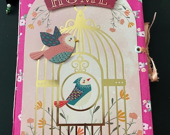 Home Sweet Home Junk Journal/Memory Book/Scrapbook/Handmade Journal/Gift