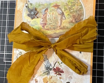 Autumn Love/Fall Nature and Floral Themed Junk Journal/Scrapbook/Memory Book/Gift/Handmade