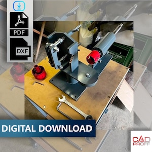 Tube Notcher Plans for Hole Saw | DXF PDF Files | Pipe Notching Tool Blueprints | Roll Cage & Chassis Build | CADproff