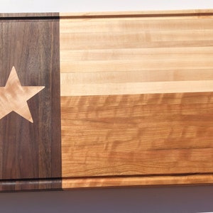 Professional Size Texas State Flag Cutting Board