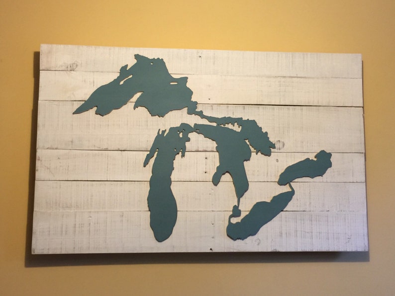 Great Lakes Wall Art Etsy