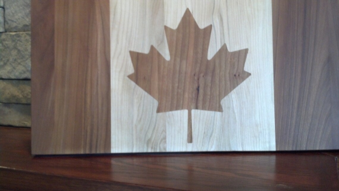 Canadian Flag Cutting Board Etsy