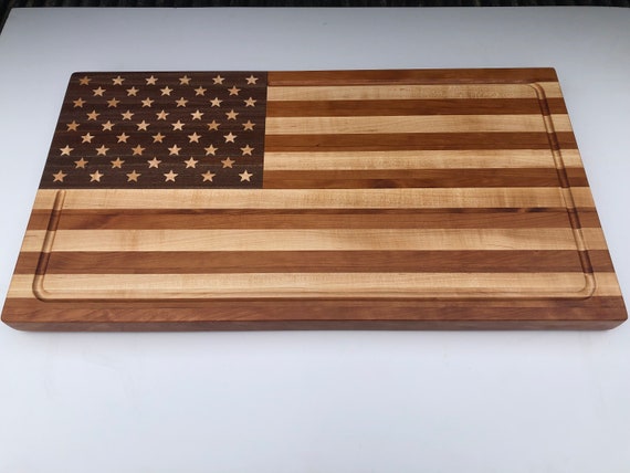 Professional USA Flag Cutting Board 