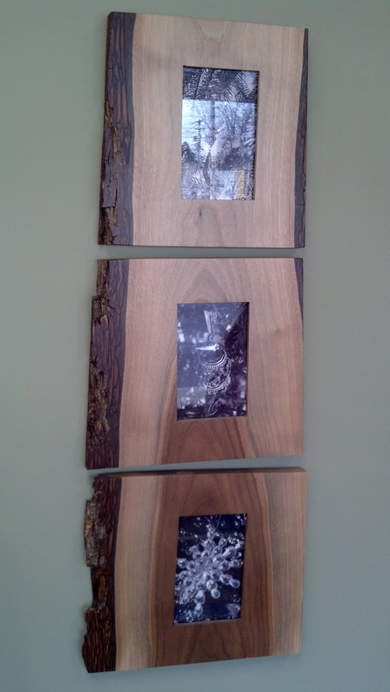 Live Edge Picture Frames Etsy