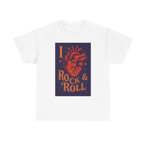 Rock and roll style Tee, Musician&#39;s T-Shirt, Band Tee, Concert Shirt, Vintage Graphic Tee, Unisex Heavy Cotton Top