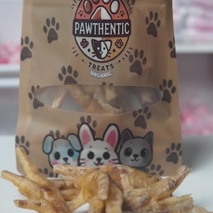Dehydrated Chicken Feet Dog Treats – Single Ingredient, Natural Dental Chews, Grain-Free, USA Made