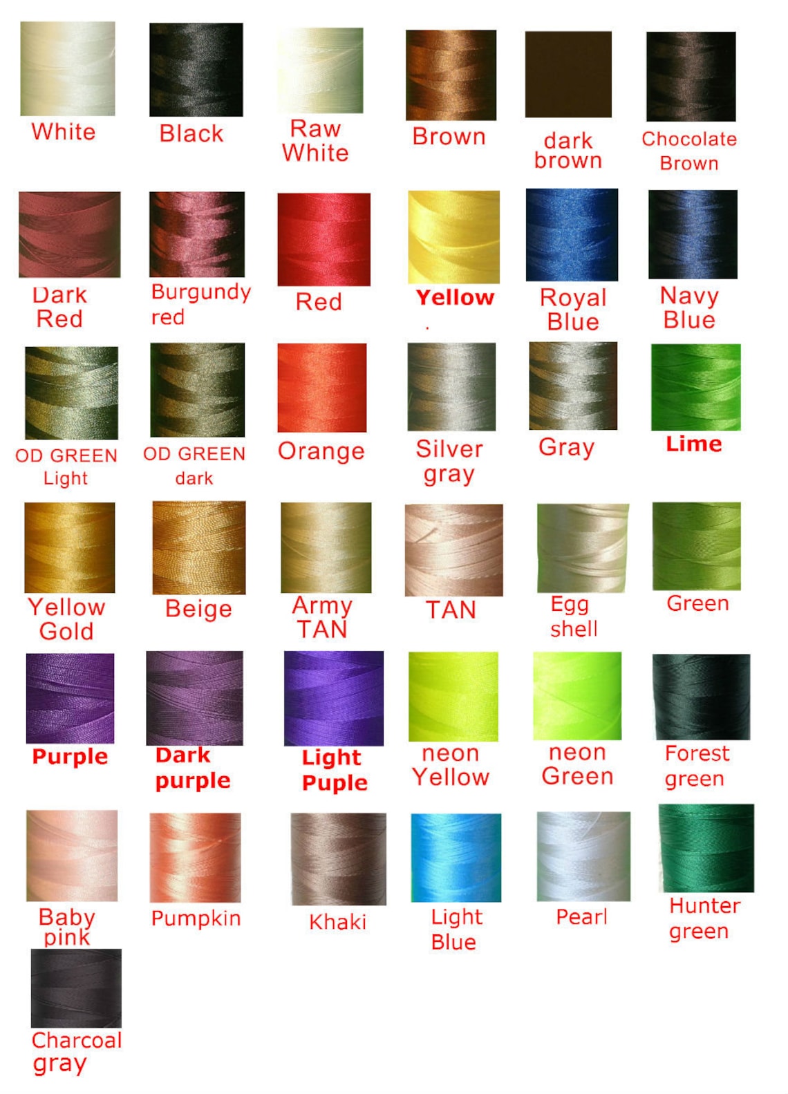 T270 V-277 Bonded Nylon Sewing Thread for Outdoor Leather - Etsy