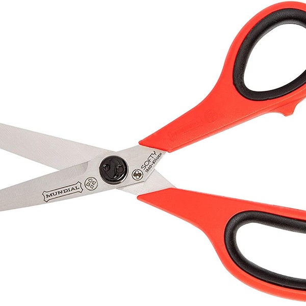 Mundial Cushion Soft 8-1/2-Inch Sewing Shears, Red/Black Handle