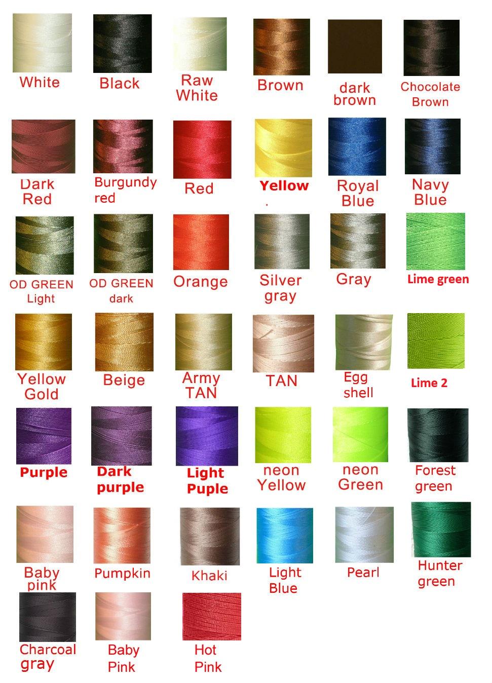 Thread 70 Color Ash T70 V 69 Bonded Nylon Sewing Thread for Outdoor, Leather, Bag, Shoes ...