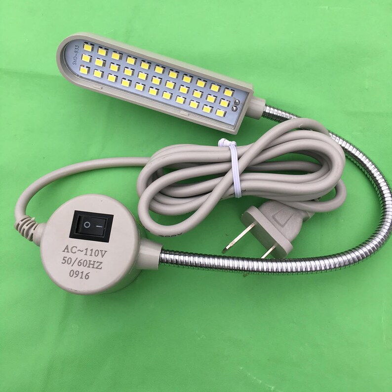 LED Light Lamp 33LED 110V Base 7 Gooseneck Etsy