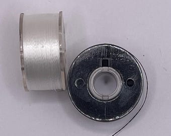 Prewound Bobbins Size A, 70D/2 for Embroidery Sewing Machines Compatible with Bernina Brother SA156 (Black)