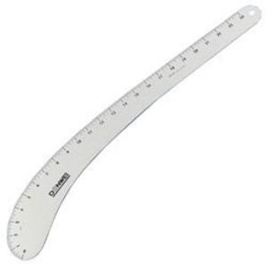 FAIRGATE Designer Vary Form French Curve Ruler aluminum 12&quot; or 24&quot;