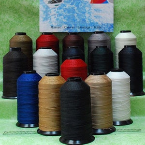 T135 v 138 Bonded Nylon Sewing Thread  for Outdoor, Leather, Bag, Shoes, Canvas, Upholstery 1250 YDS