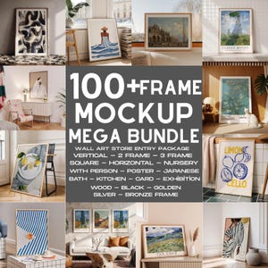 Frame Mockup PSD Bundle: Artwork Display (Digital Download)