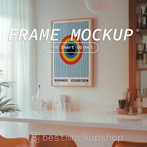 Vertical Frame Mockup PSD Template: Art & Print Display (Digital Download)