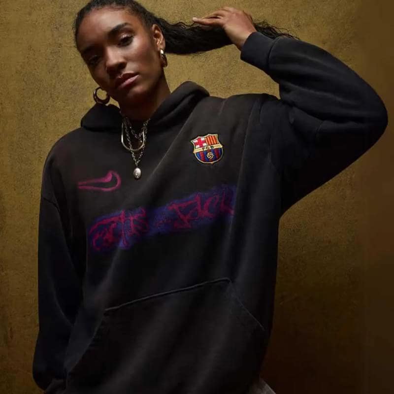 FC Barcelona X Travis Scott Hoodie | Oversized Streetwear