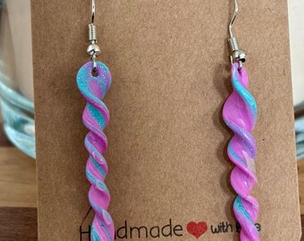 Unicorn Horns - Handmade Polymer Clay Earrings in Multiple Colours