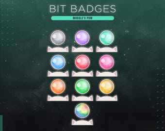Final Fantasy Moogle Twitch Badges für Streamer | Moogle's Pom Twitch Bit Anstecker | RPG Magic Themed Stream | Final Fantasy XIV