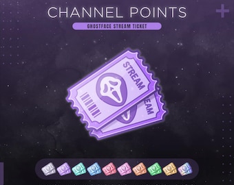 Ghostface Twitch Channel Points Icon | Dead by Daylight Stream Redeem Ticket | DBD Emotes & Badges
