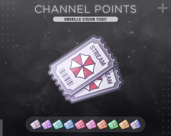 Resident Evil Channel Points Icon | Umbrella Corp Stream Redeems | Survival Horror Emotes & Badges