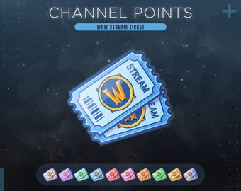 World of Warcraft Twitch Channel Points Icon | Stream Redeem Ticket | Wow Emotes & Badges