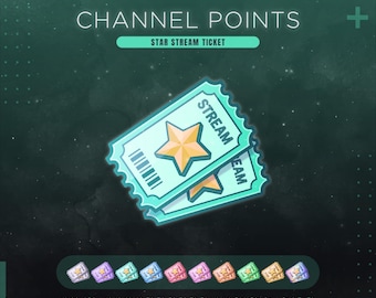 Christmas Star Twitch Channel Points | Celestial Stream Ticket Redeem Icon | Emote, Sub & Bit Badges