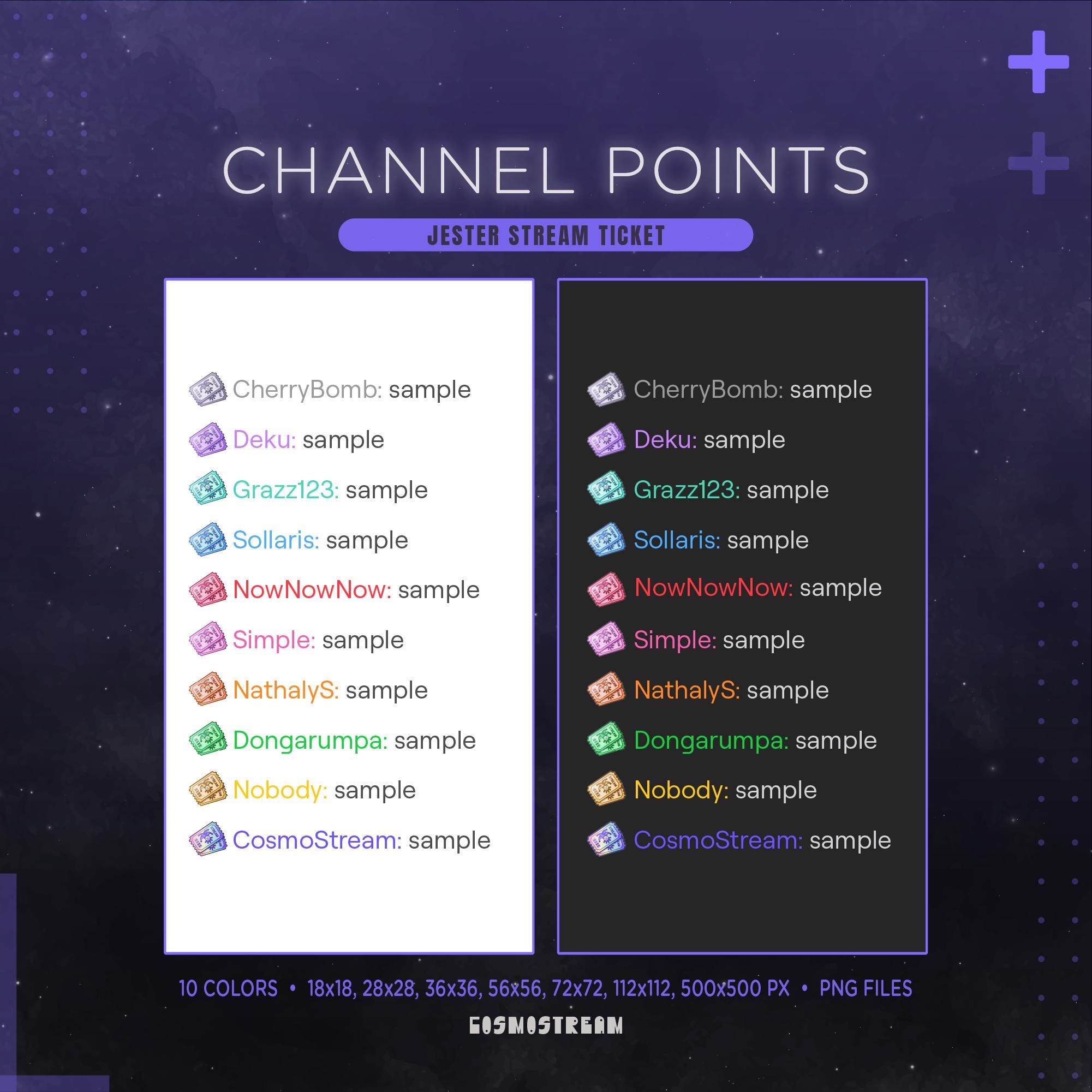 Jester Twitch Channel Points Icon | Clown Stream Redeems Ticket ...