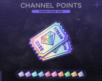 VIP Diamond Channel Points | 10 Colors Jewel Twitch Stream Ticket