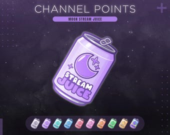 Celestial Moon Twitch Channel Points | Purple Witch Stream Juice | 10 Colors