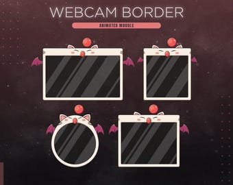Final Fantasy Moogle Animated Webcam Overlay Border for Twitch Streamers