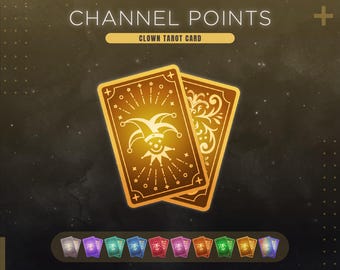 Clown Twitch Channel Points Icon | Circus Jester Stream Redeems | Joker Emotes & Badges