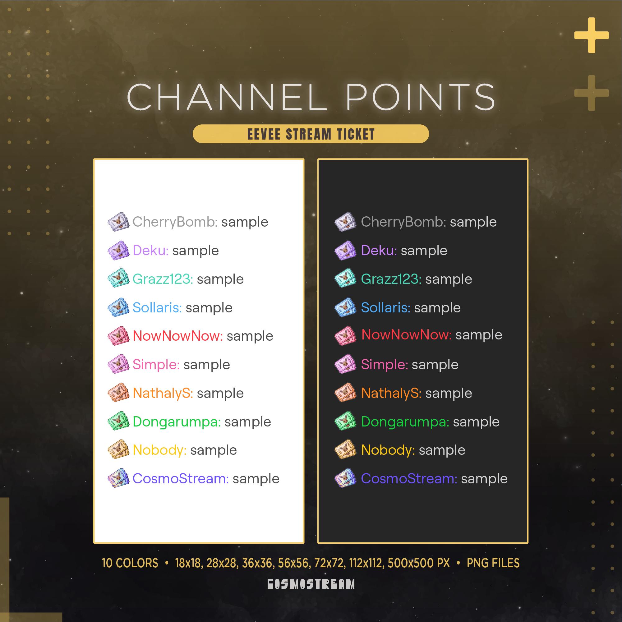 Eevee Twitch Channel Points Icon | Pokemon Game Stream Ticket | Also ...